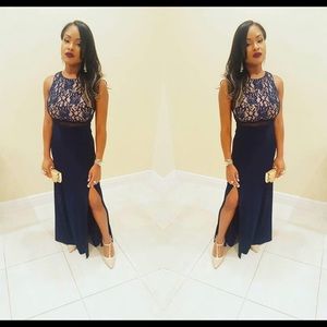 Royal Blue Evening Gown